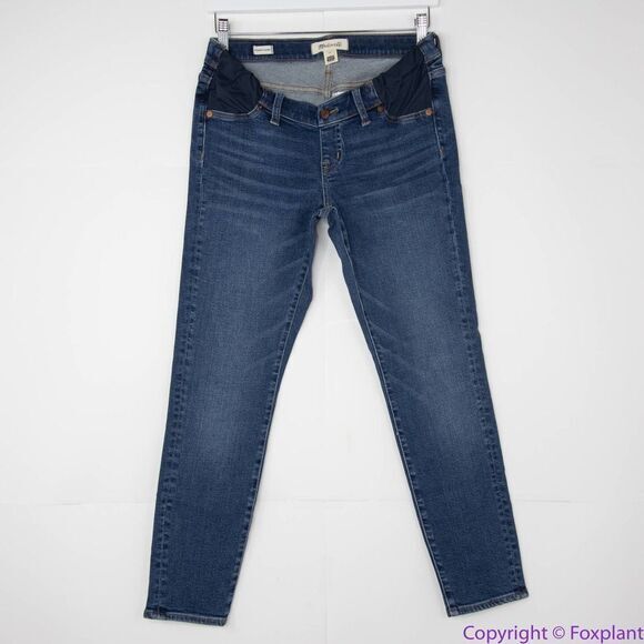 NEW Madewell Maternity Side-Panel Skinny Jeans‎ in Wendover Wash, 29 - Picture 3 of 15
